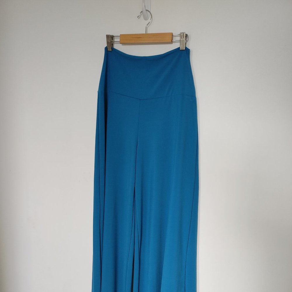 Beach Break High Waist Loose Pant Blue